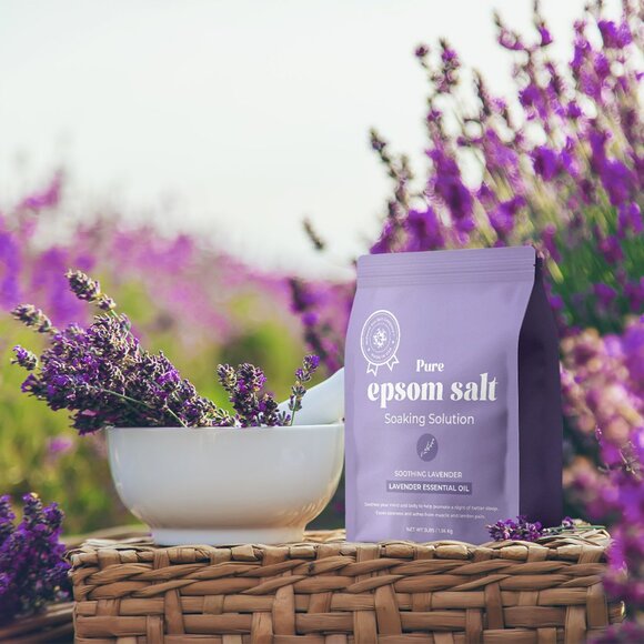 Pure Epsom Salt Soaking Solution - Soothing Lavender - 3lbs - Picture 8 of 8